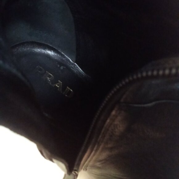 Prada black boots, size 39 1\2,  US shoe size 8 1\2 - Picture 3 of 5